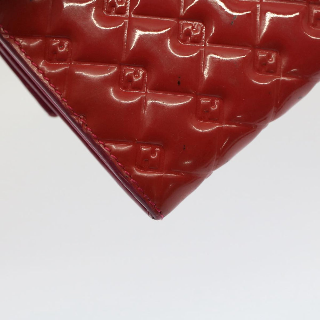 FENDI Long Wallet Patent leather Pink 51304