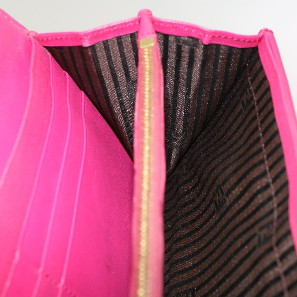 FENDI Long Wallet Patent leather Pink 51304