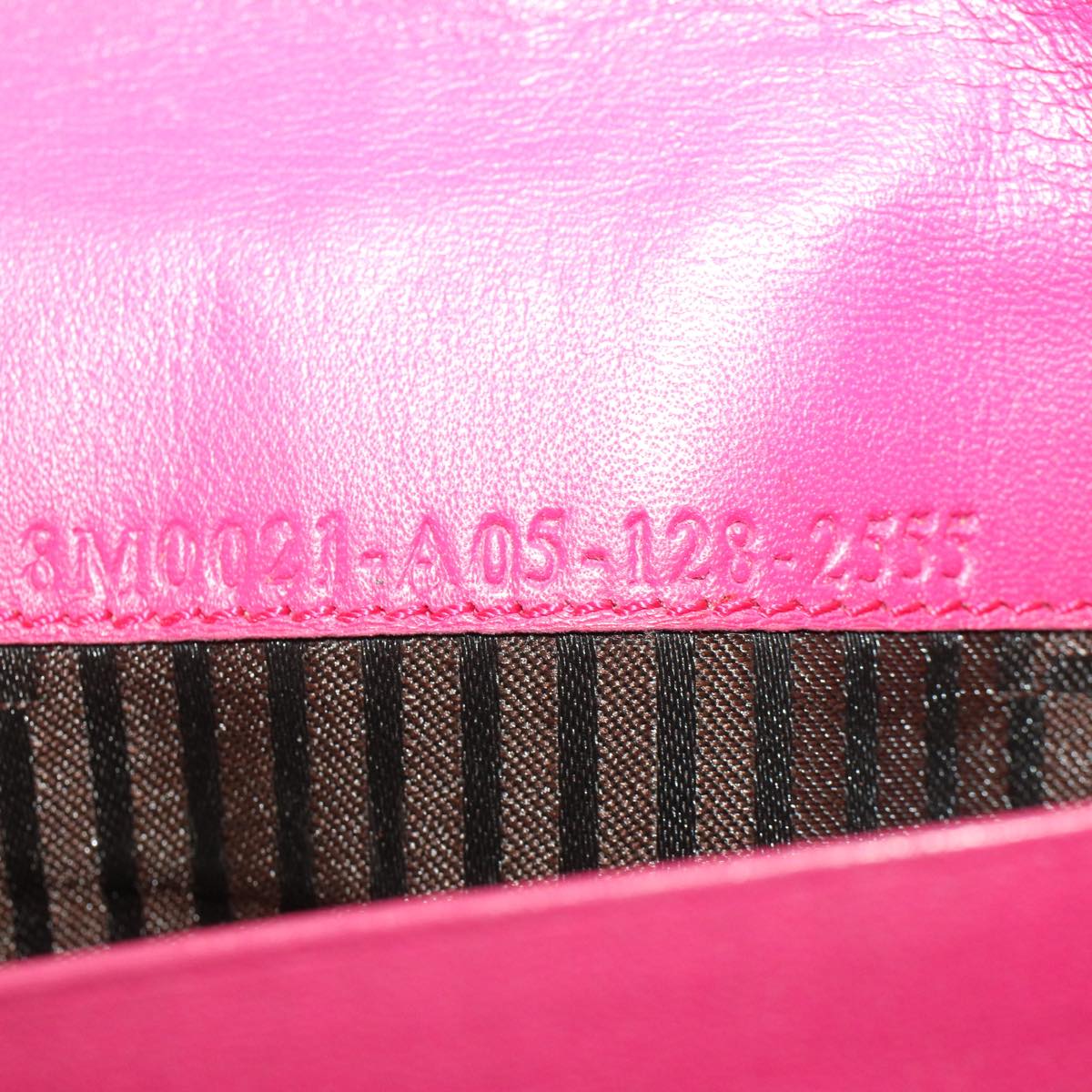 FENDI Long Wallet Patent leather Pink 51304