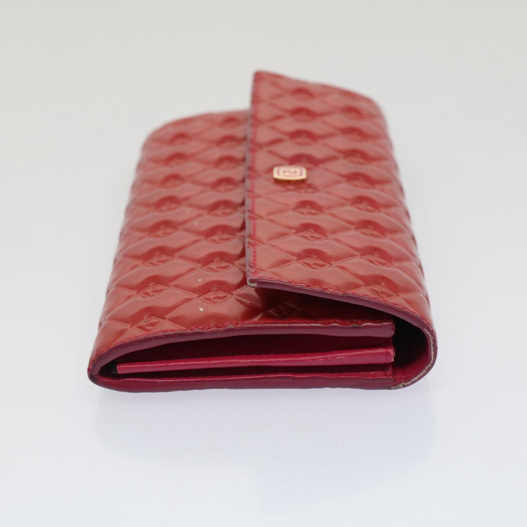 FENDI Long Wallet Patent leather Pink 51304