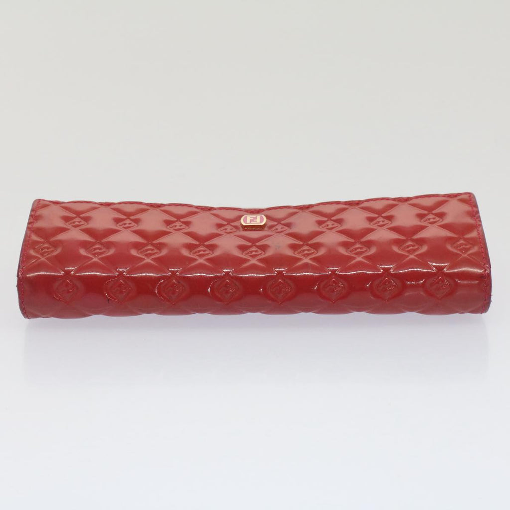 FENDI Long Wallet Patent leather Pink 51304
