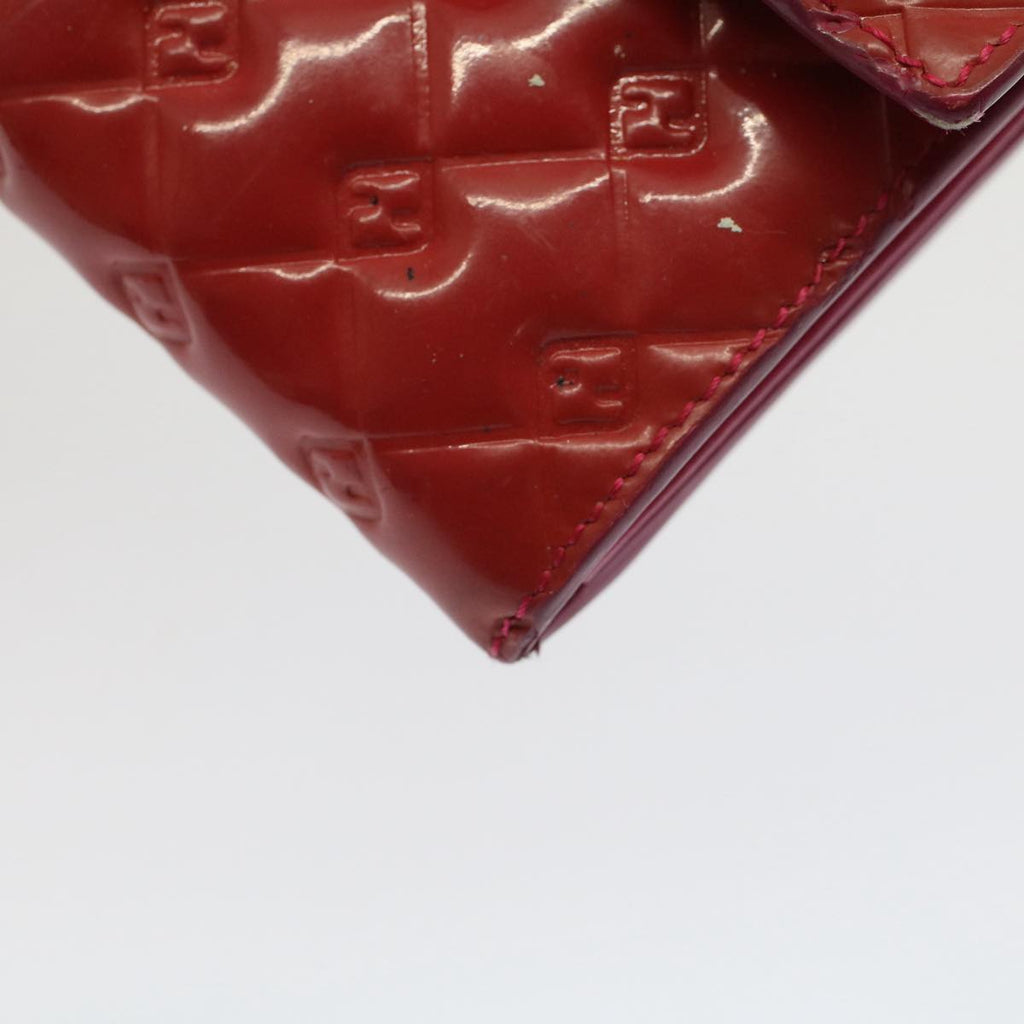 FENDI Long Wallet Patent leather Pink 51304