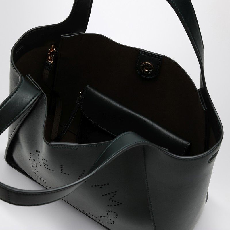 DARK GREEN MEDIUM STELLA LOGO BAG