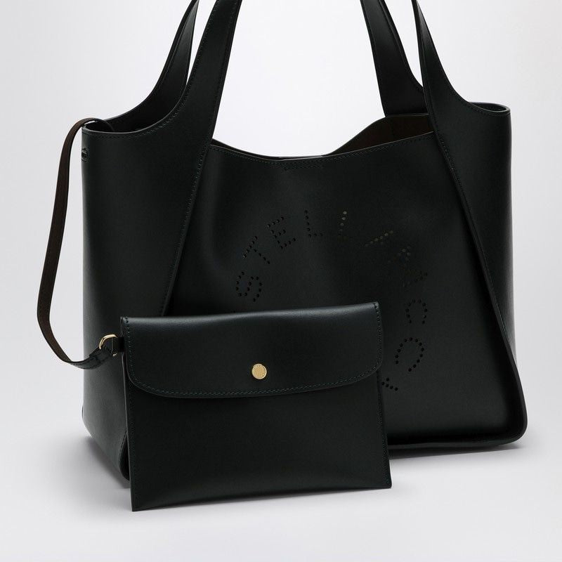 DARK GREEN MEDIUM STELLA LOGO BAG