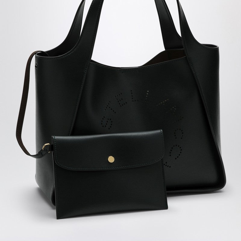 Stella Mccartney Dark Green Medium Stella Logo Bag Women