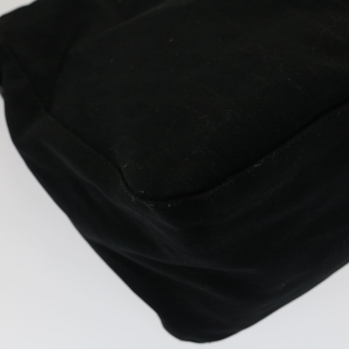 FENDI Mamma Baguette Shoulder Bag Nylon Black 51454
