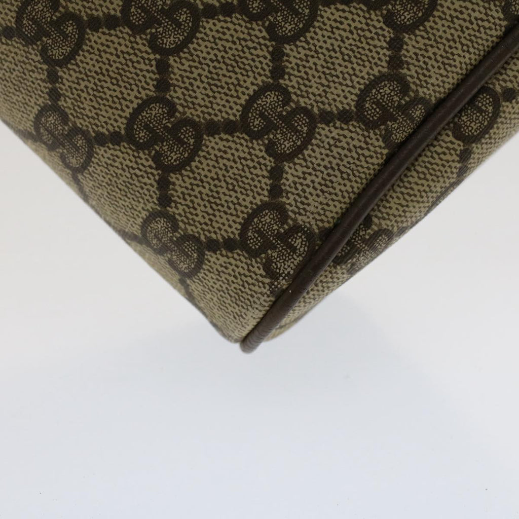 GUCCI GG Canvas Web Sherry Line Clutch Bag Beige Red 89•01•012 51465