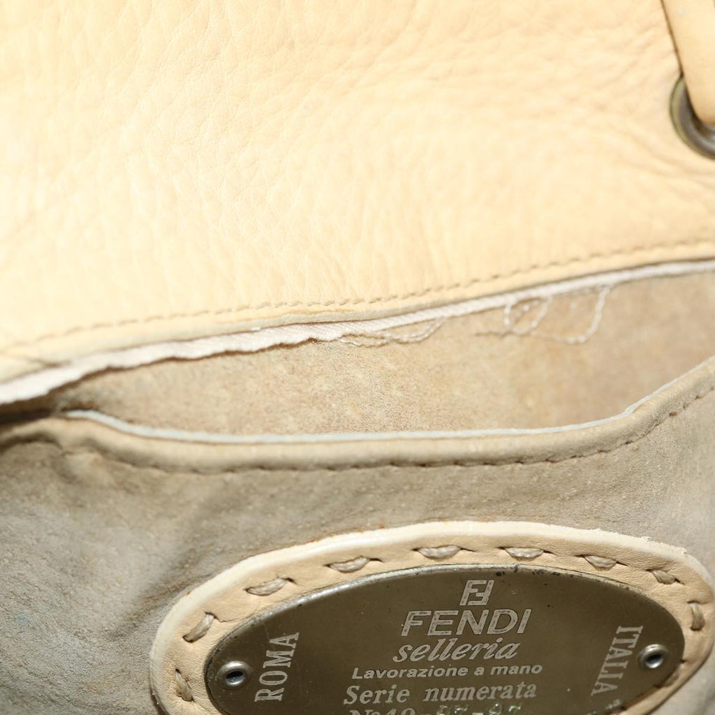 FENDI Zucca Canvas Celeria Tote Bag Beige 51655