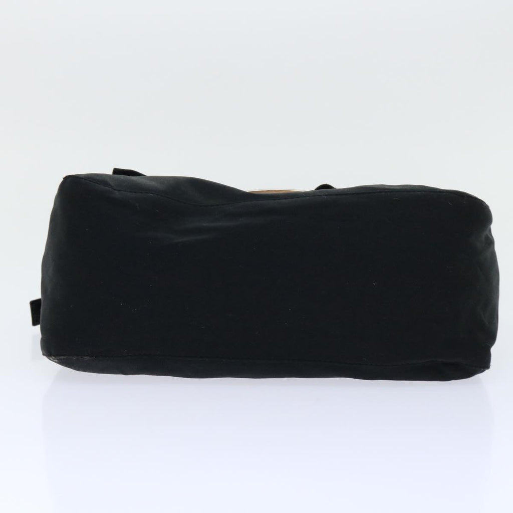 FENDI Mamma Baguette Shoulder Bag Nylon Black 51656