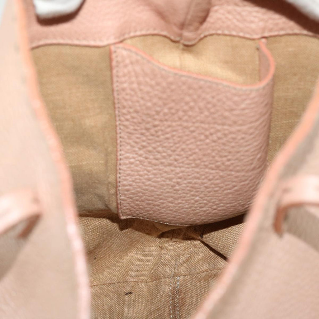 FENDI Celeria Tote Bag Leather Pink 51657