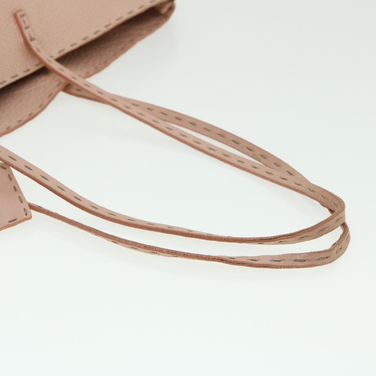 FENDI Celeria Tote Bag Leather Pink 51657