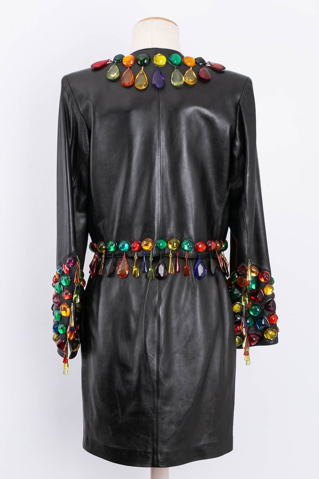 Tailleur en cuir Yves Saint Laurent