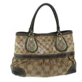 GUCCI GG Crystal Canvas Shoulder Bag Coated Canvas Beige 51842
