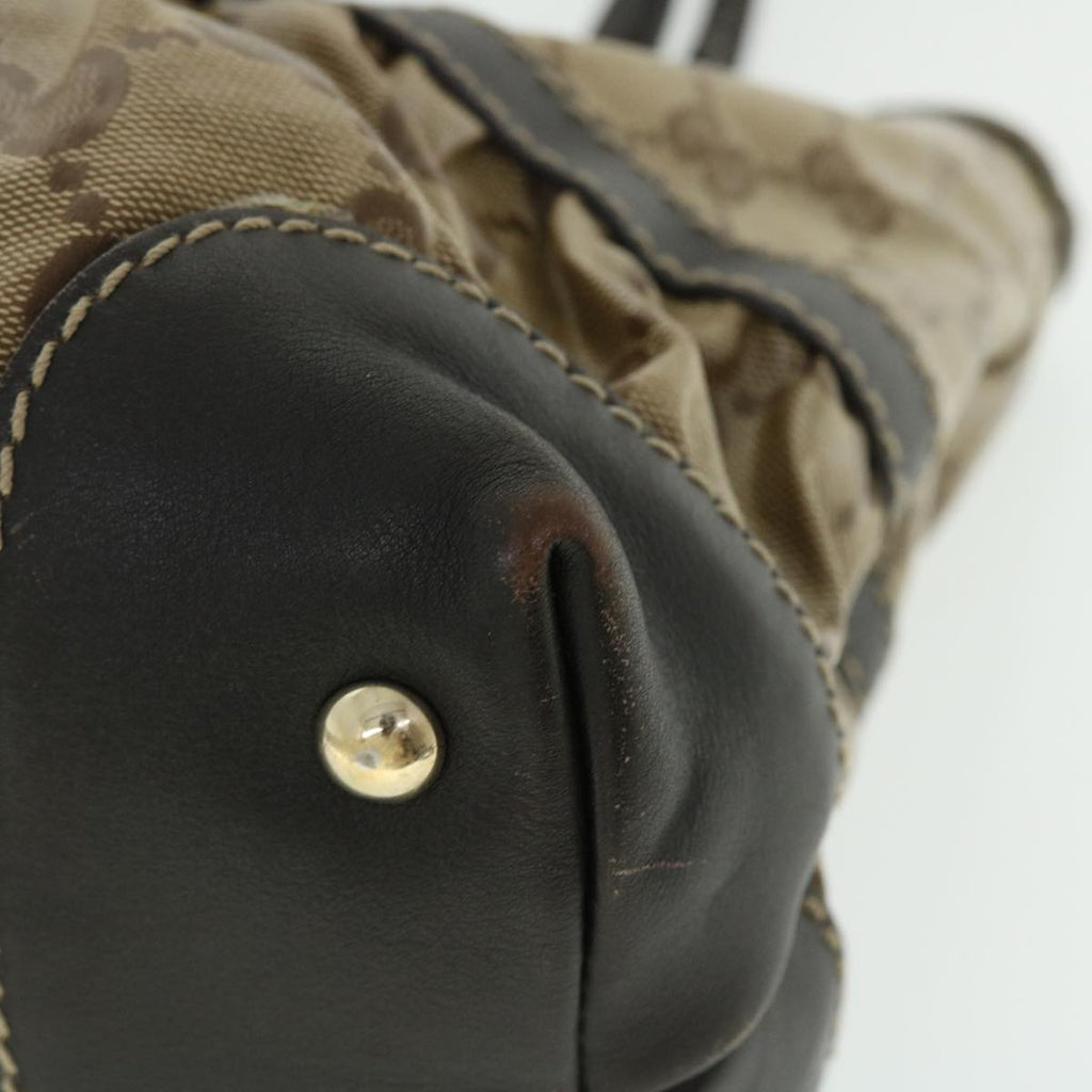 GUCCI GG Crystal Canvas Shoulder Bag Coated Canvas Beige 51842