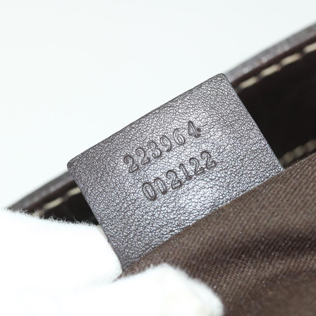GUCCI GG Crystal Canvas Shoulder Bag Coated Canvas Beige 51842
