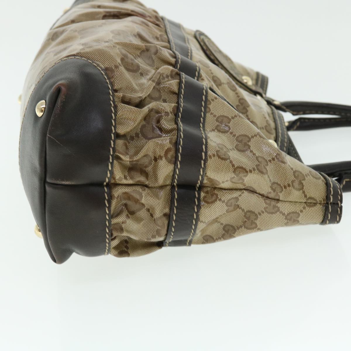 GUCCI GG Crystal Canvas Shoulder Bag Coated Canvas Beige 51842
