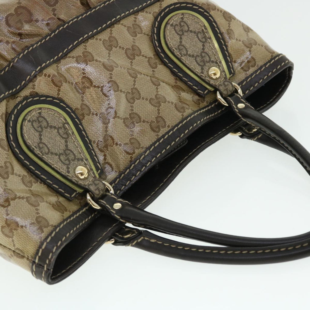 GUCCI GG Crystal Canvas Shoulder Bag Coated Canvas Beige 51842