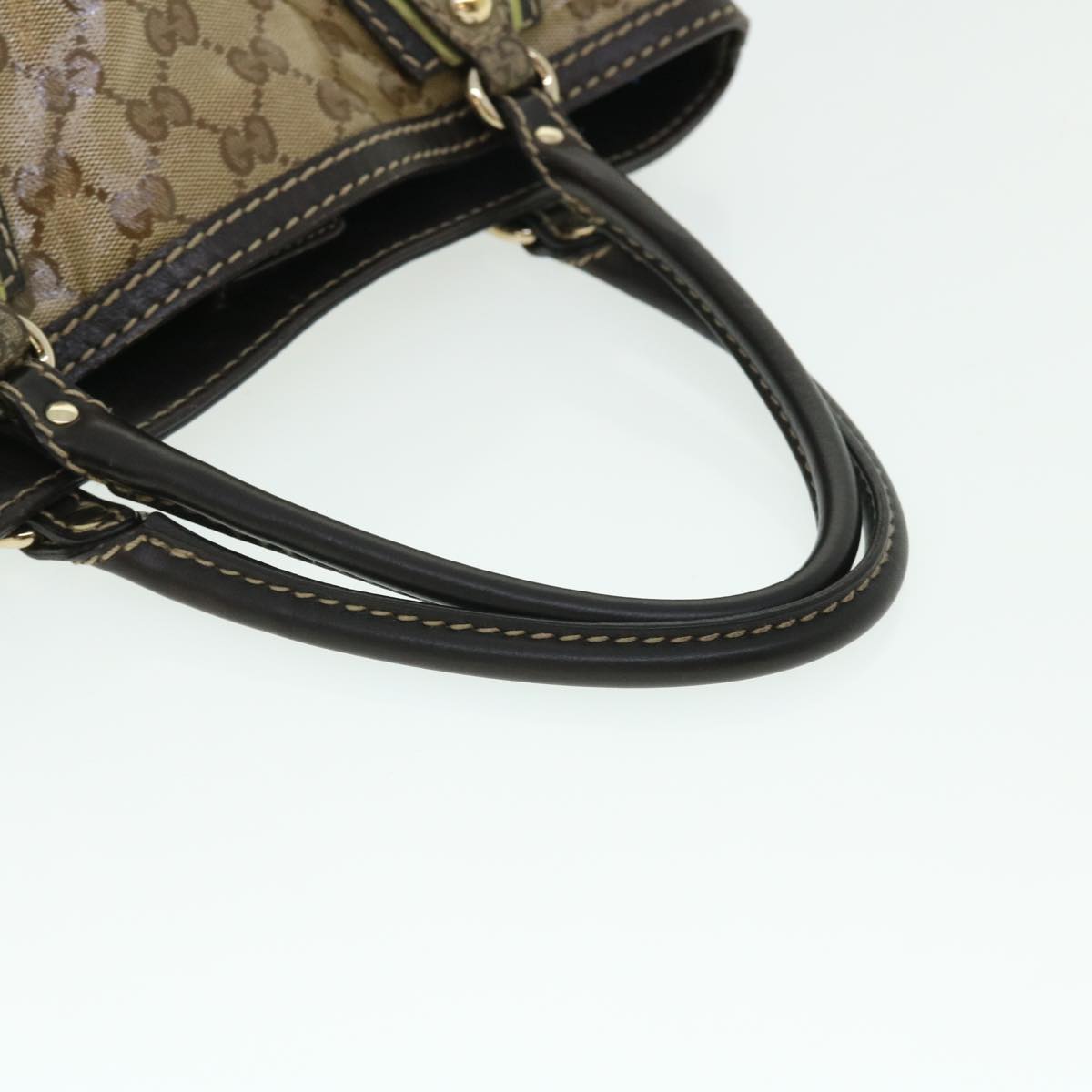 GUCCI GG Crystal Canvas Shoulder Bag Coated Canvas Beige 51842