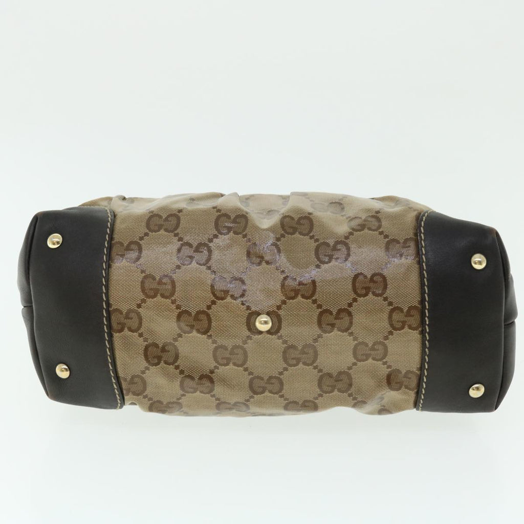 GUCCI GG Crystal Canvas Shoulder Bag Coated Canvas Beige 51842