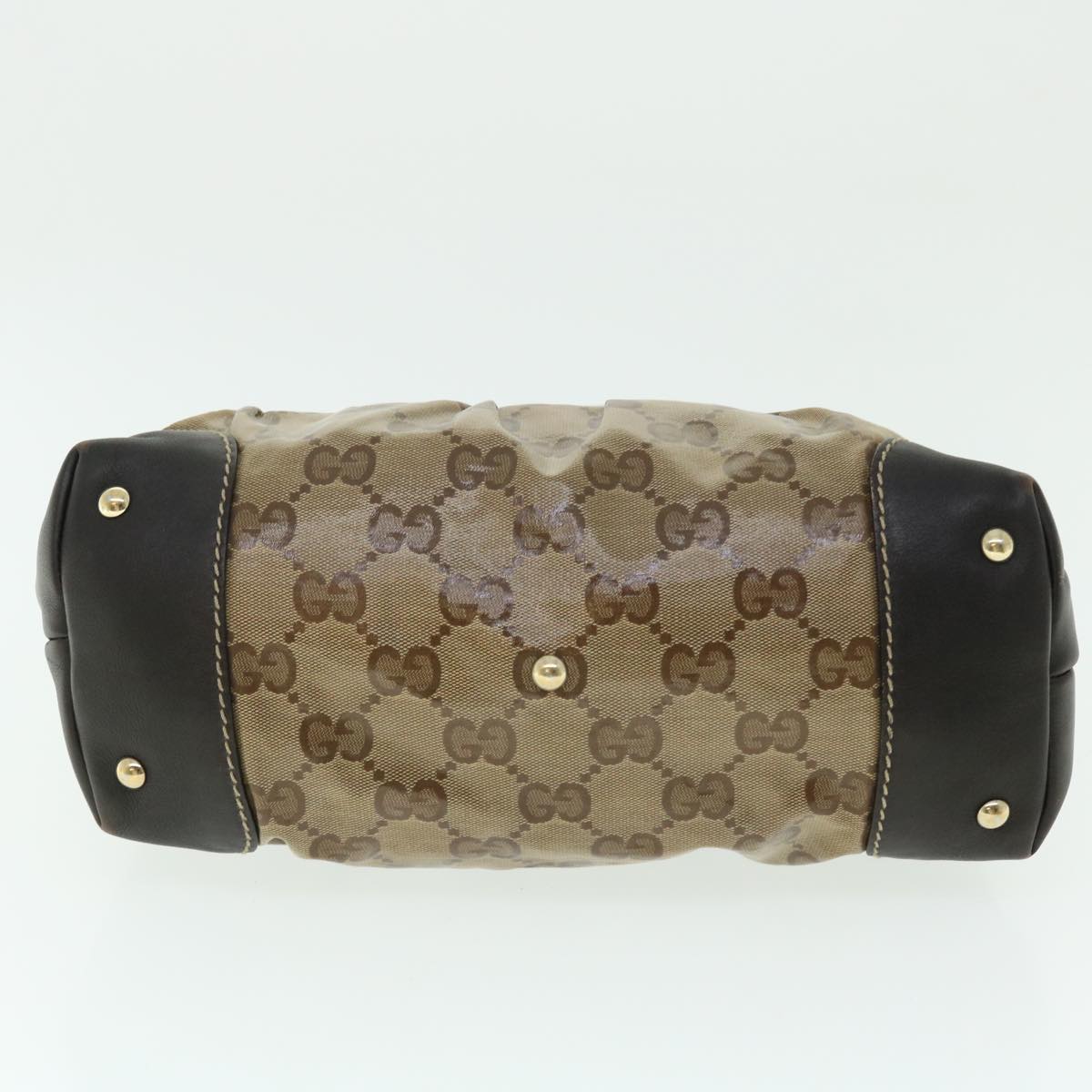 GUCCI GG Crystal Canvas Shoulder Bag Coated Canvas Beige 51842