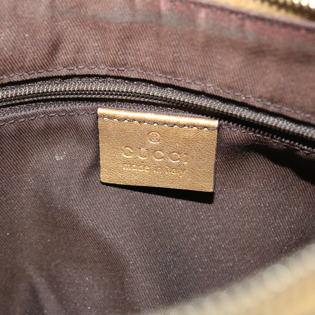 GUCCI GG Crystal Canvas Shoulder Bag Coated Canvas Gold Tone 190525 51845