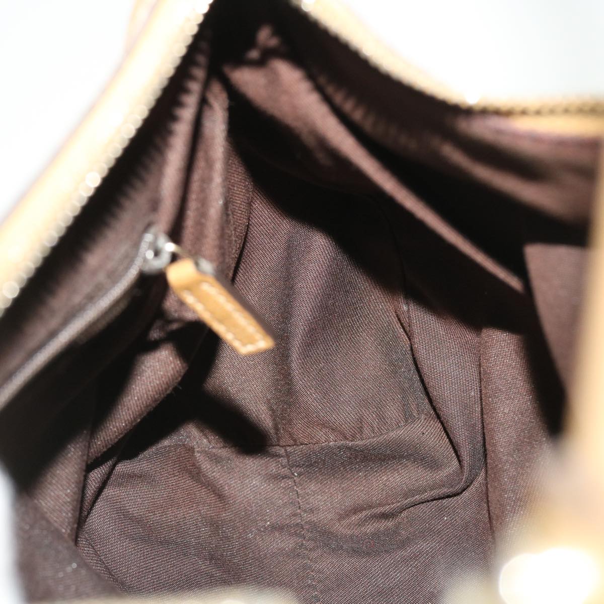 GUCCI GG Crystal Canvas Shoulder Bag Coated Canvas Gold Tone 190525 51845
