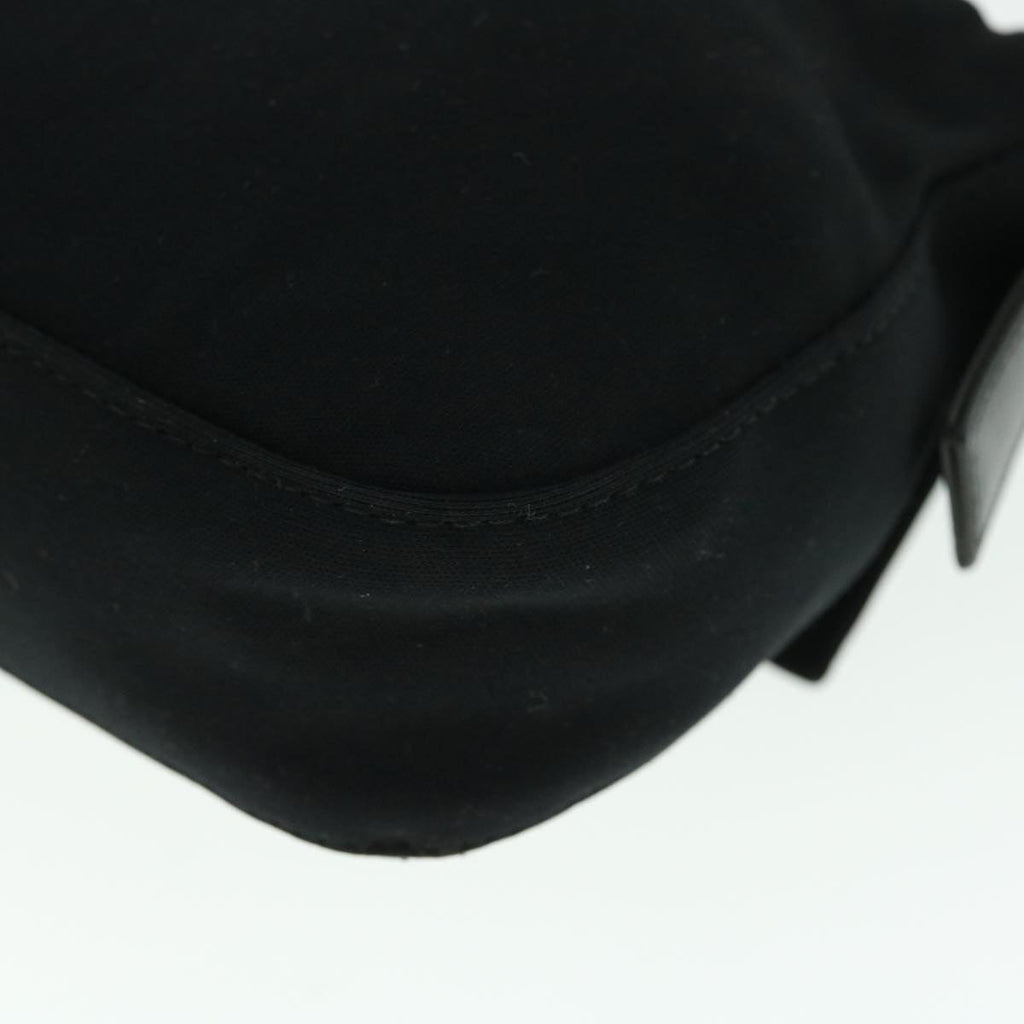 FENDI Mamma Baguette Shoulder Bag Nylon Black 51887