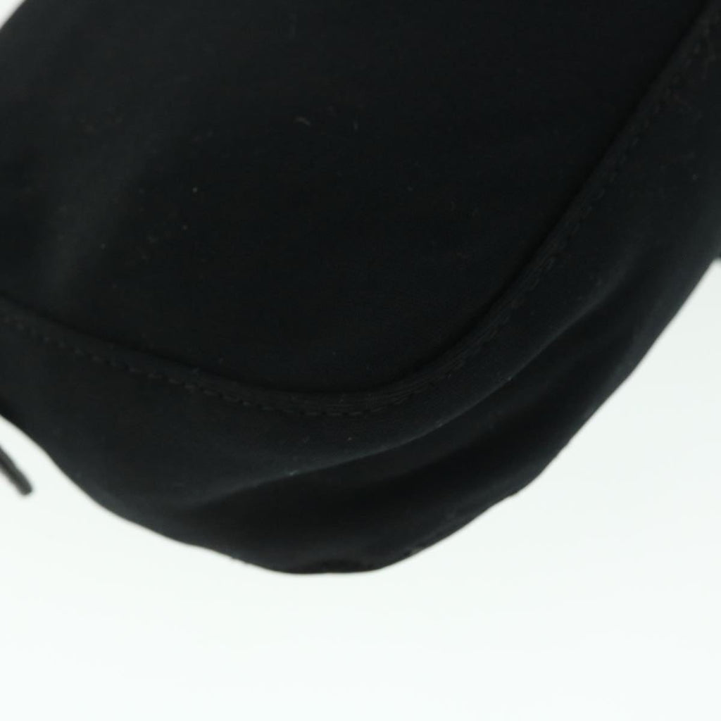 FENDI Mamma Baguette Shoulder Bag Nylon Black 51887