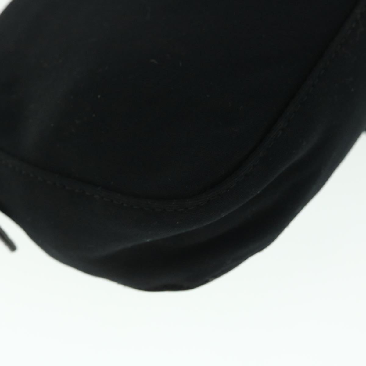 FENDI Mamma Baguette Shoulder Bag Nylon Black 51887