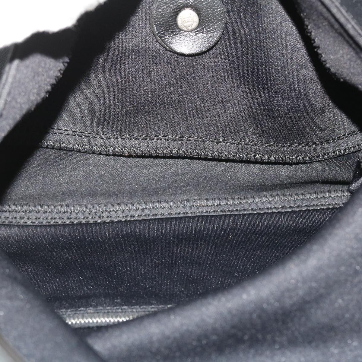 FENDI Mamma Baguette Shoulder Bag Nylon Black 51887