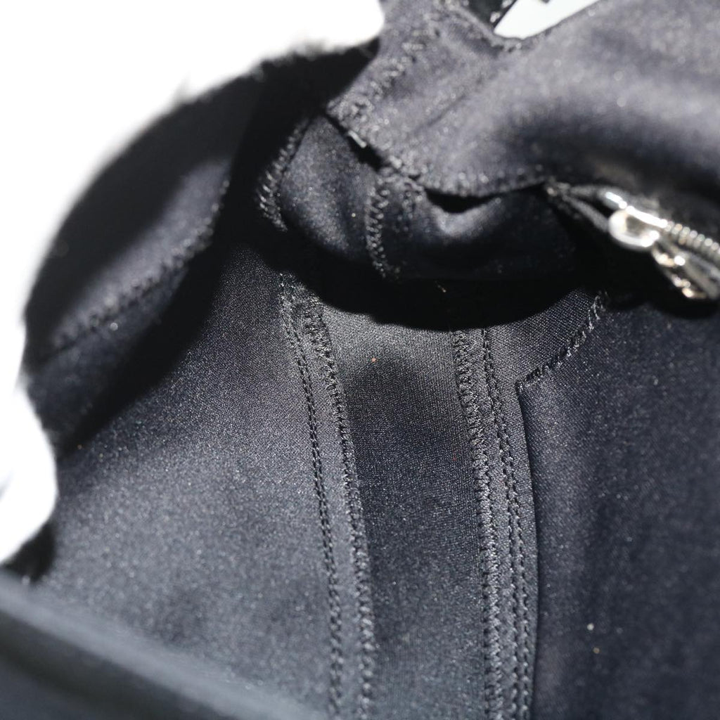 FENDI Mamma Baguette Shoulder Bag Nylon Black 51887