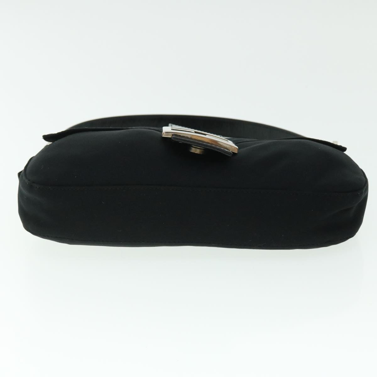 FENDI Mamma Baguette Shoulder Bag Nylon Black 51887