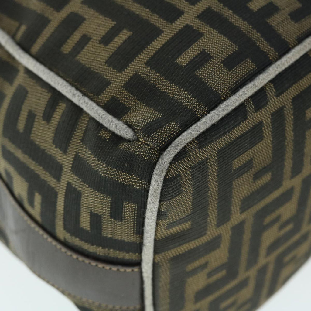 FENDI Zucca Canvas Vanity pouch Hand Bag Nylon Brown Black purple 51889