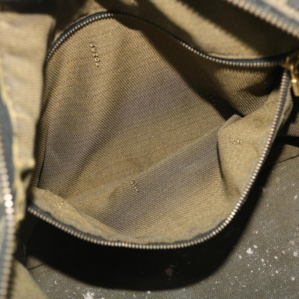 FENDI Zucca Canvas Vanity pouch Hand Bag Nylon Brown Black purple 51889