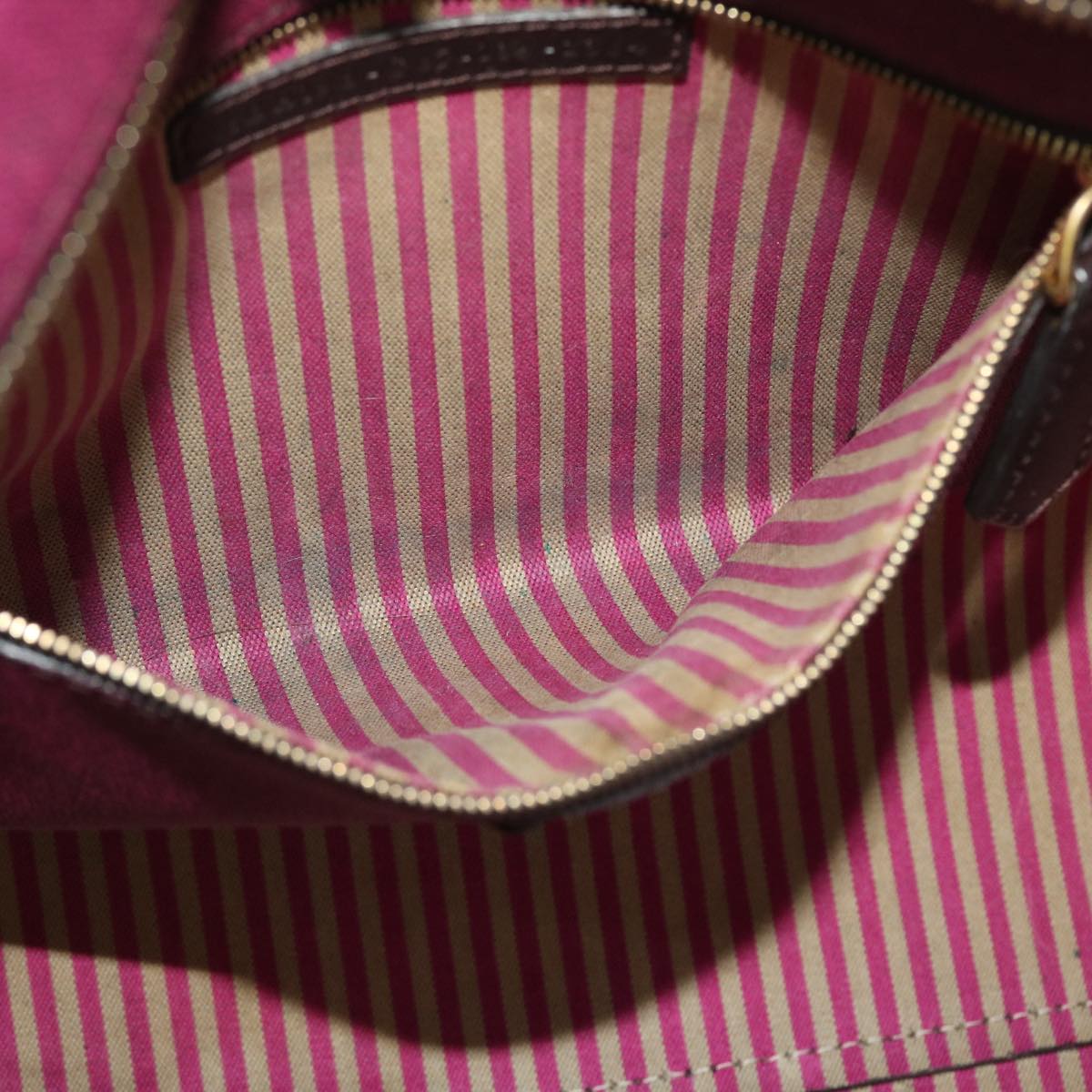 FENDI Zucca Canvas Tote Bag PVC Leather Brown Black purple 51890
