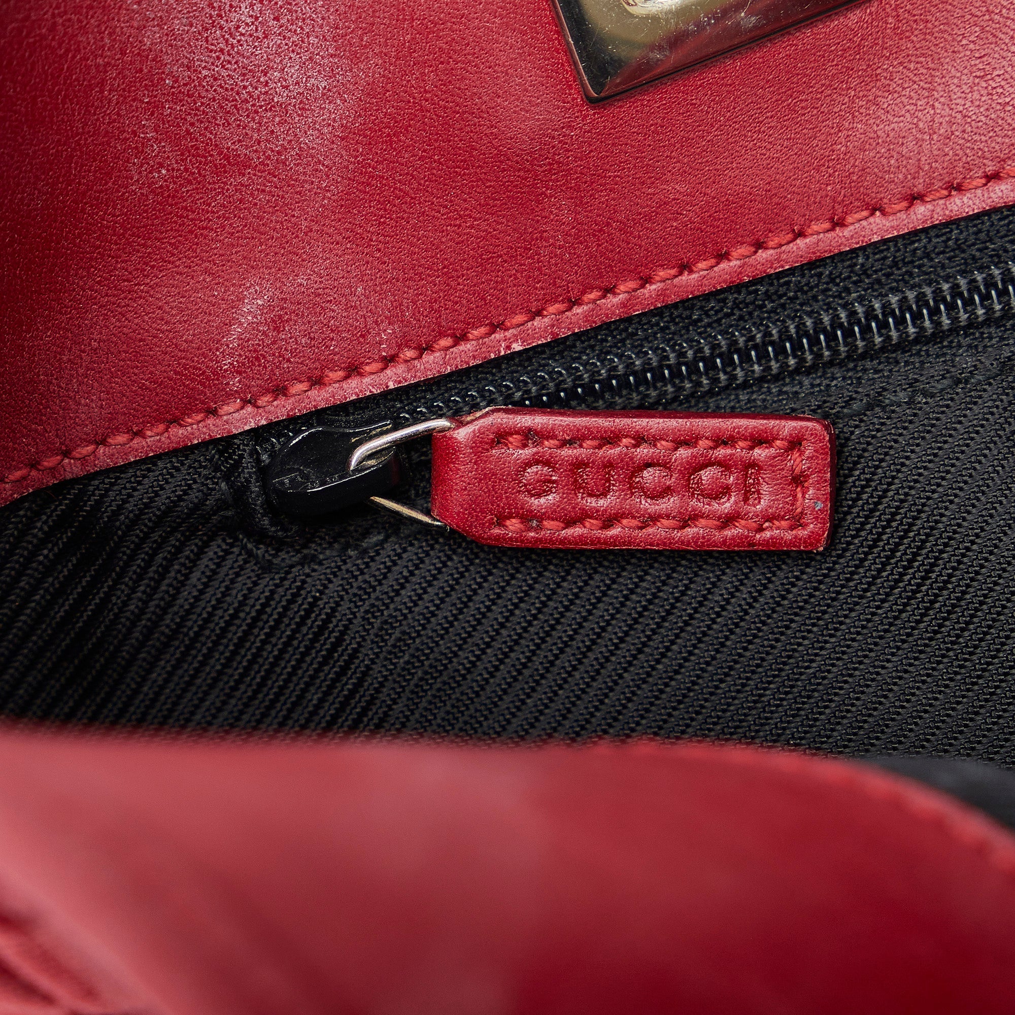 Red Gucci GG Canvas Tote