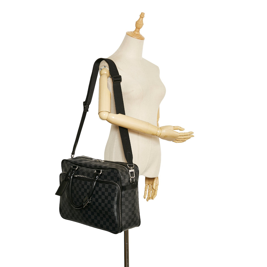 Louis Vuitton Icare Business Bag Blue Damier Graphite Canvas