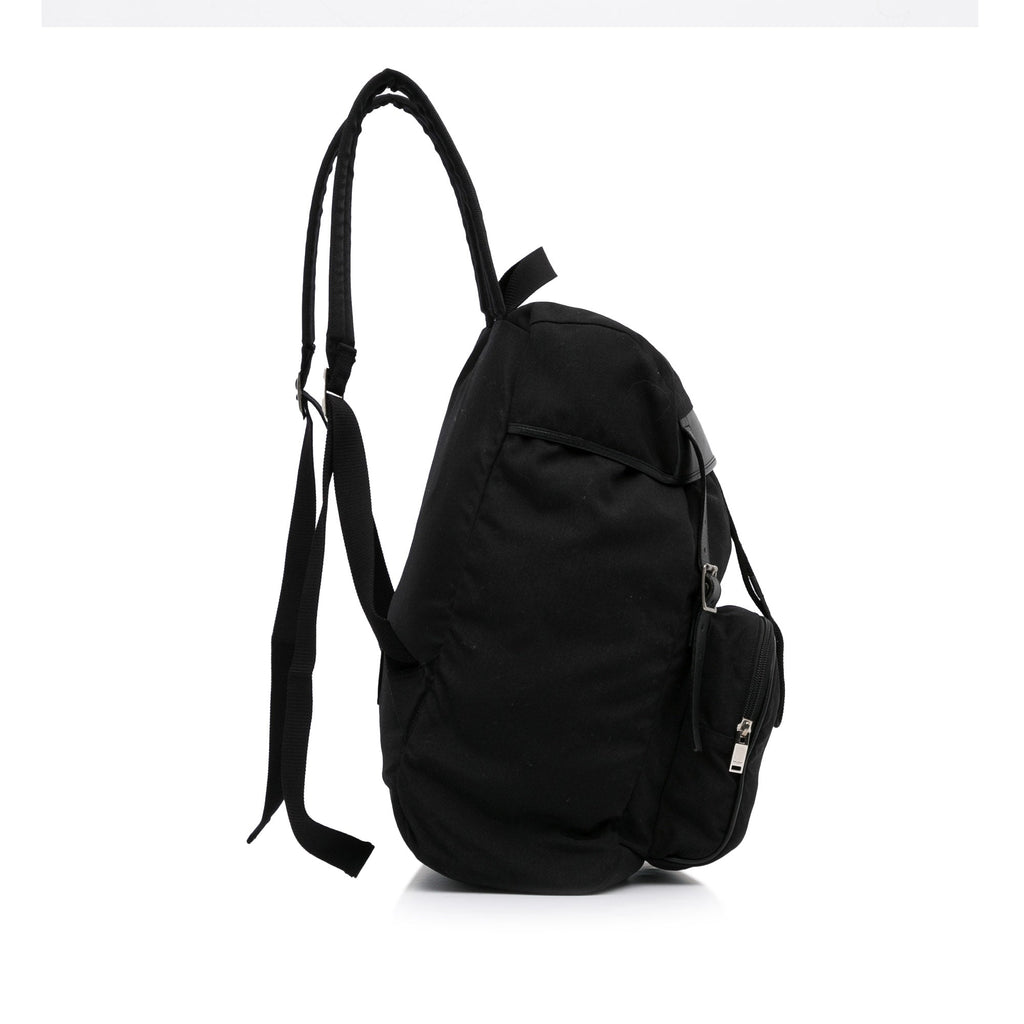 Yves Saint Laurent Utilitarian Hunting Backpack Black Canvas