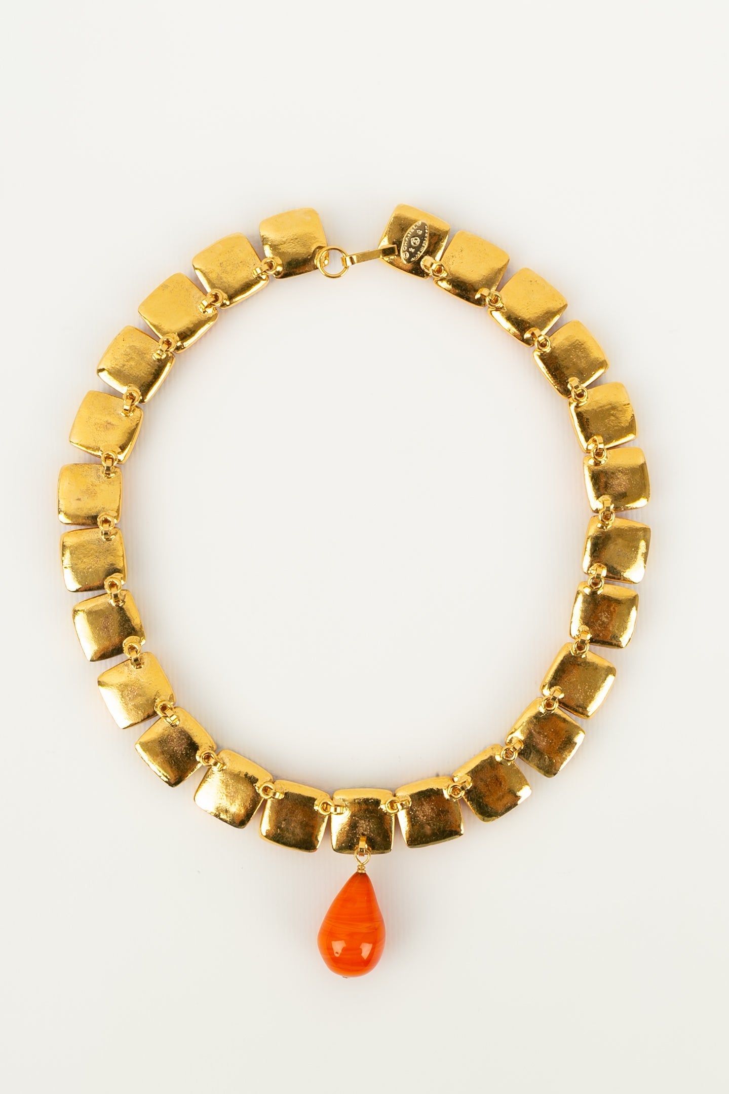 Collier en pÃƒÆ’Ã‚Â¢te de verre Chanel 1990s