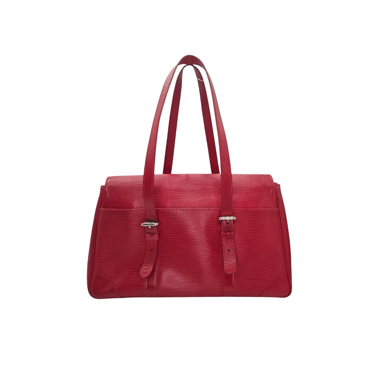 Louis Vuitton Vintage Red EPI Leather Segur MM Satchel