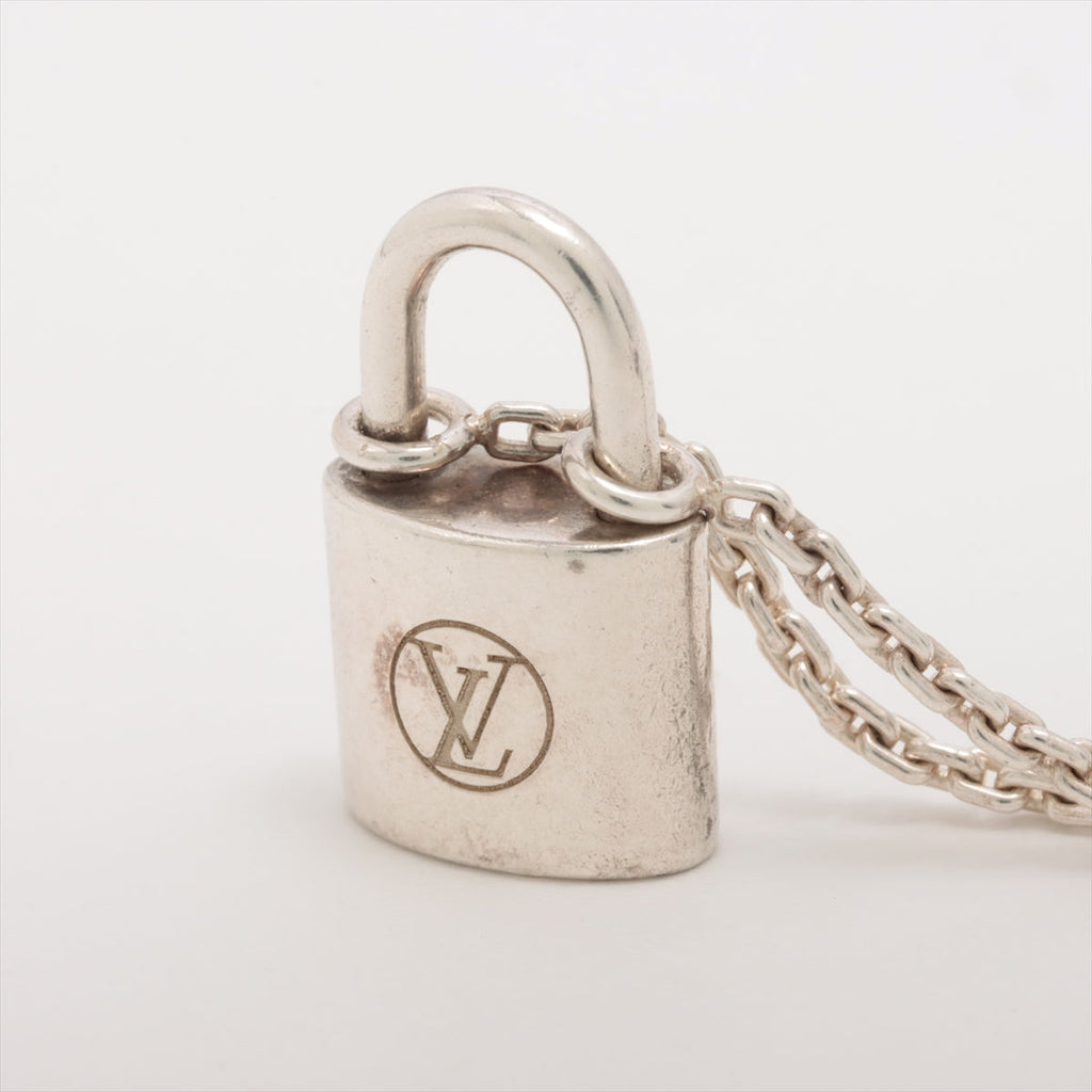 Louis Vuitton Q93559 Pandantiflocked necklace 925 8.1g Silver