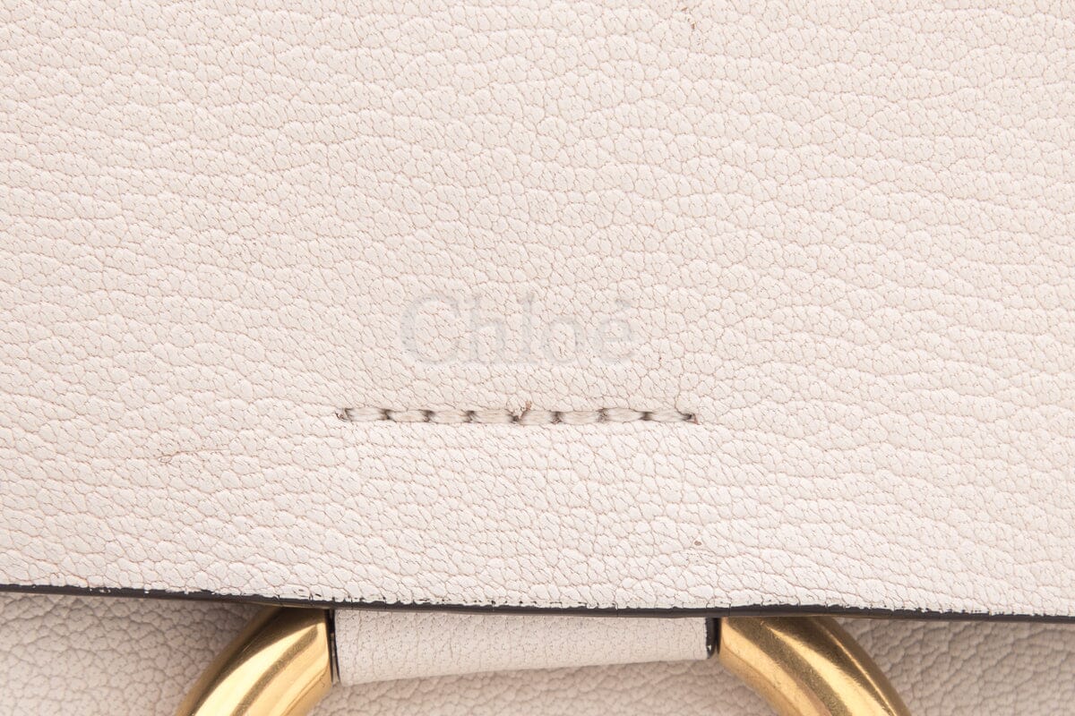 Chloe Cream Faye Small Leather Handbag