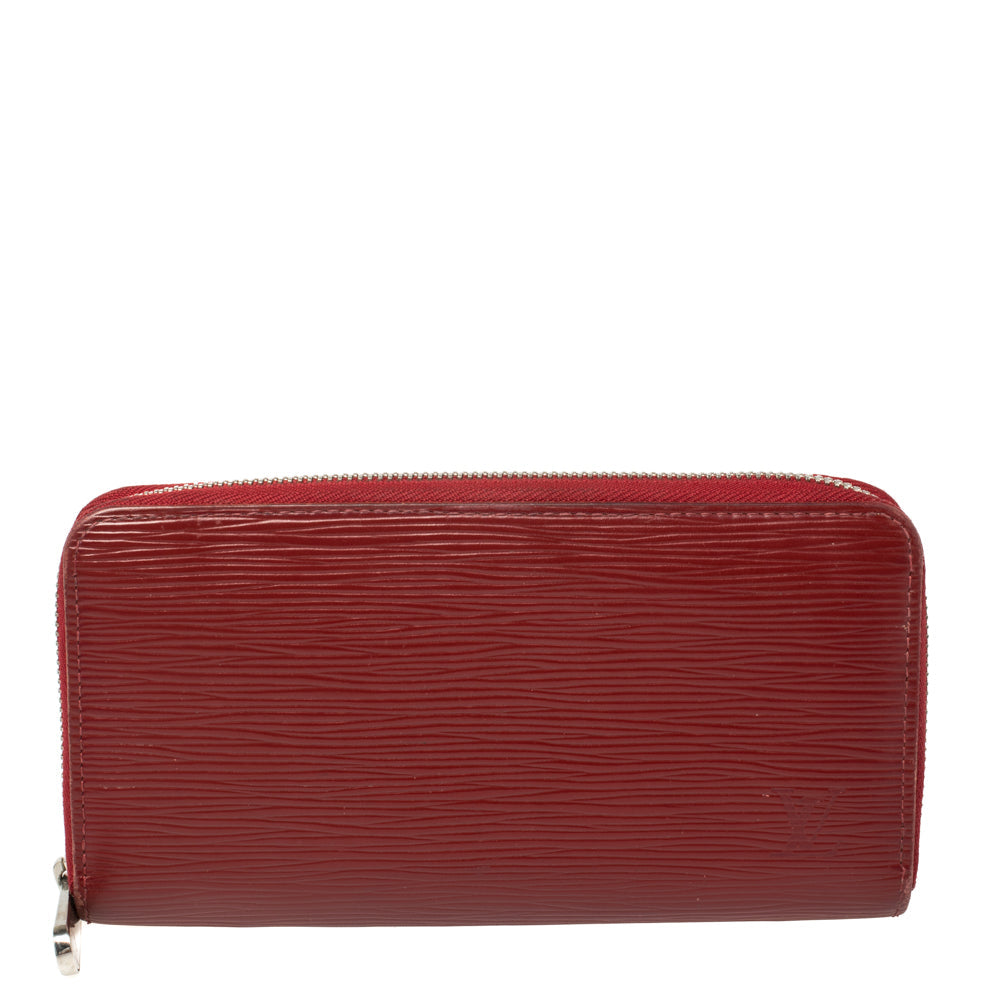 Louis Vuitton Rubis Epi Leather Zippy Wallet..