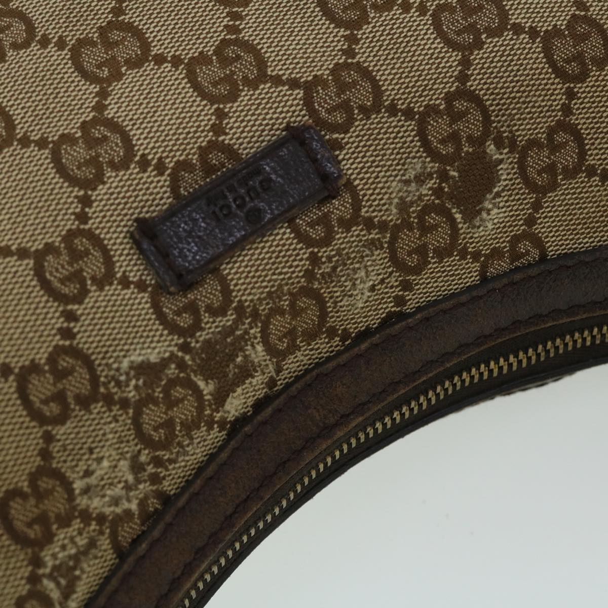 GUCCI GG Canvas Web Sherry Line Cross Shoulder Bag Beige Red 181092 52012