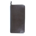 PRADA Long Wallet Purse 2ML220 Safiano Brown Brown Zip Around Women Used