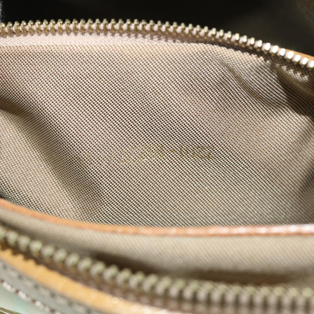 FENDI Zucchino Canvas Hand Bag Enamel Light Blue 52118