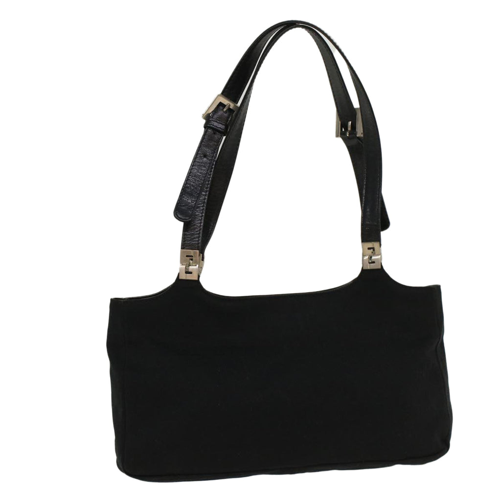 FENDI Hand Bag Nylon Black 52135