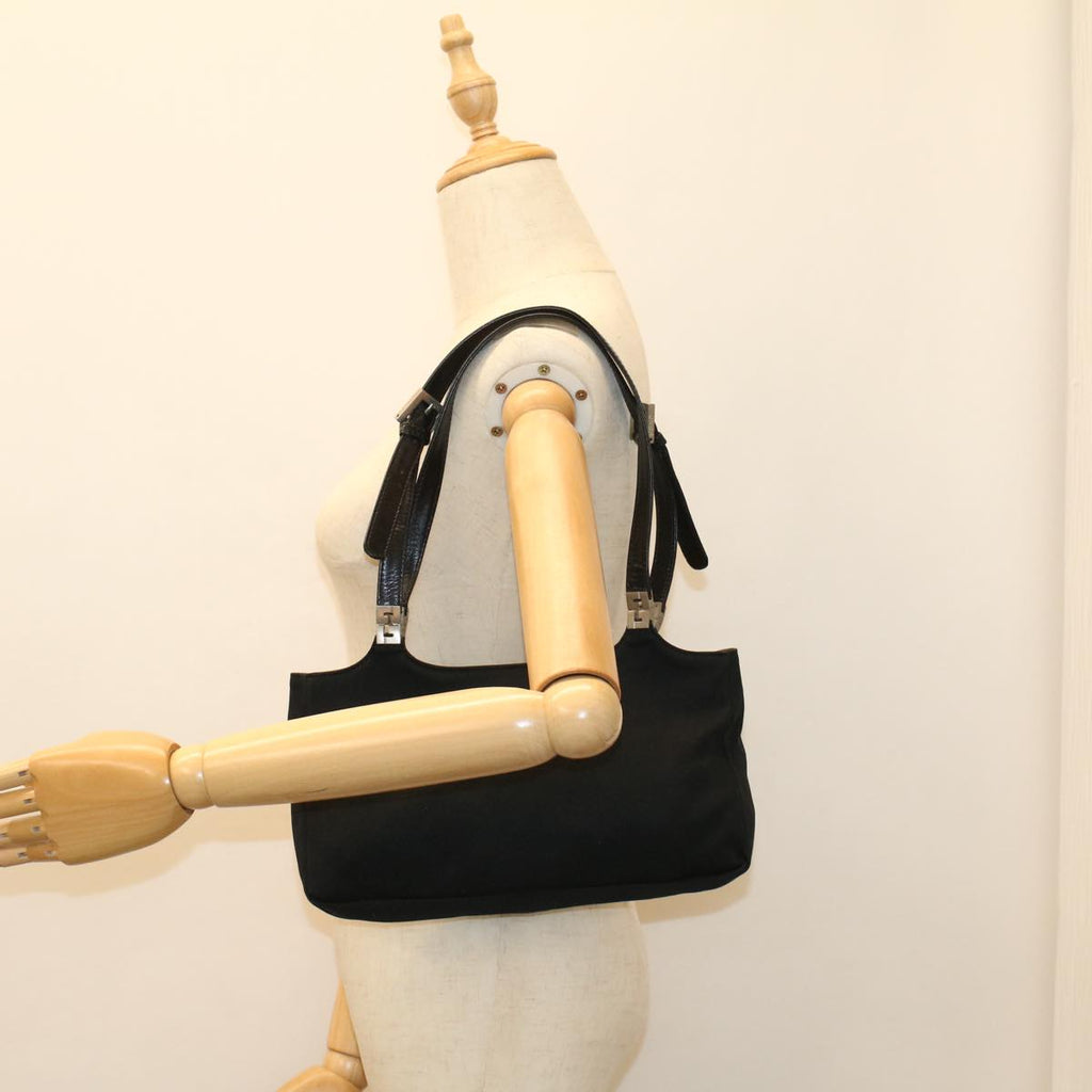 FENDI Hand Bag Nylon Black 52135