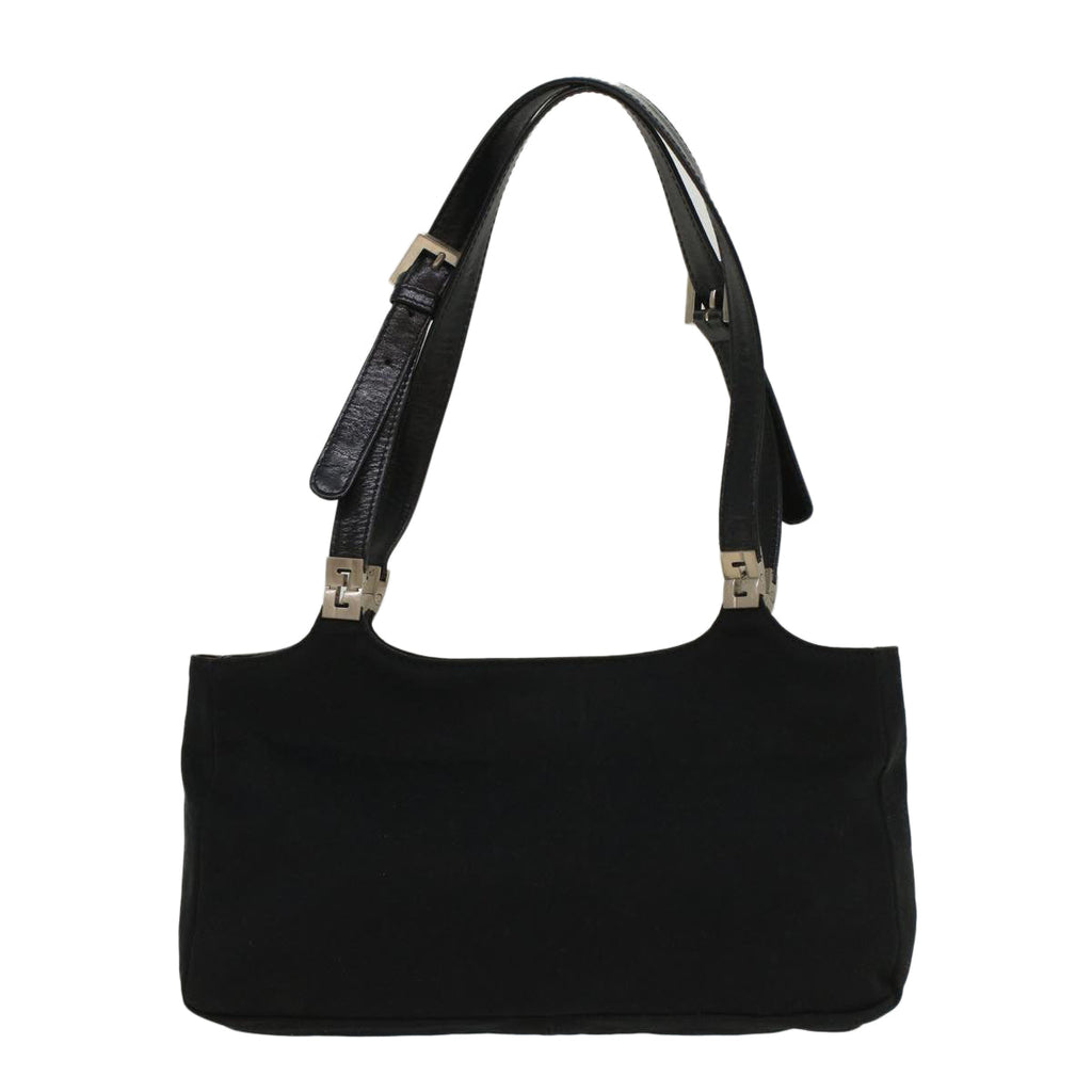 FENDI Hand Bag Nylon Black 52135