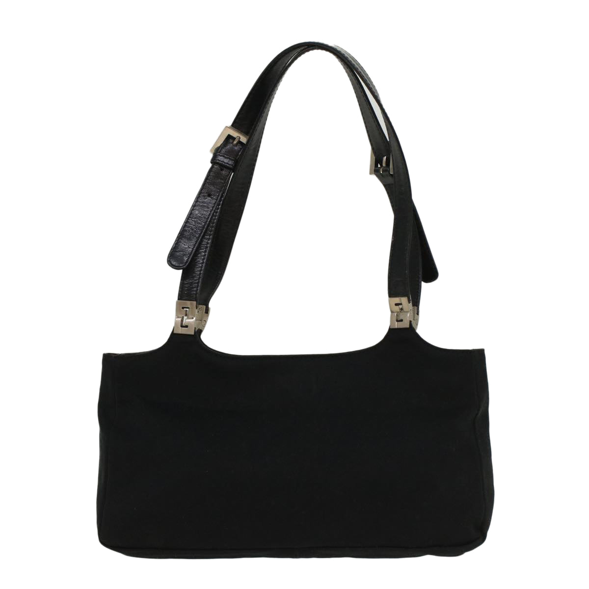 FENDI Hand Bag Nylon Black 52135